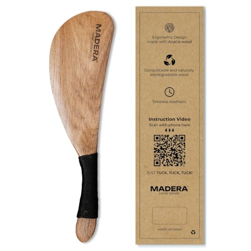 Acacia Wood Bed Sheet Tucker Tool & Mattress Lifter | 13.5"