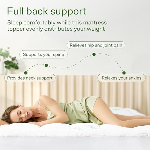 Niagara Sleep Solution Cooling Queen Mattress Topper - Bamboo Pillow Top