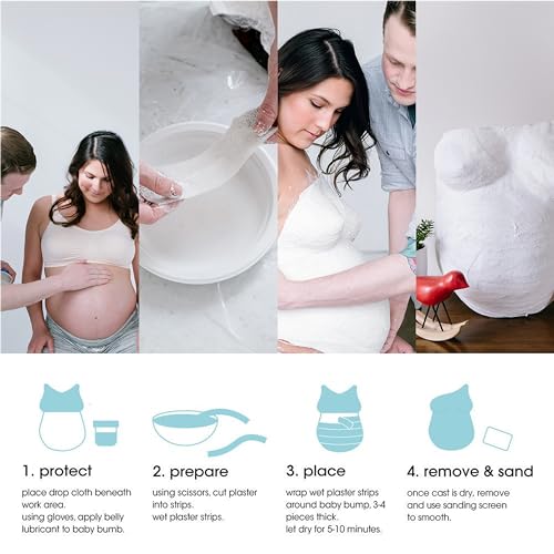 DIY Pregnancy Belly Casting Kit - Non-Toxic Plaster Baby Bump Keepsake