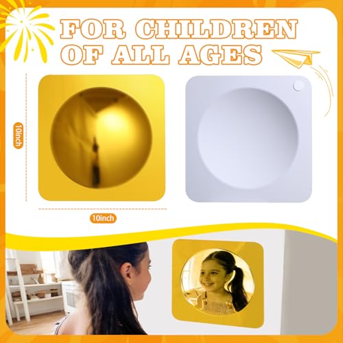 4-Piece Sensory Bubble Mirror Set - Shatterproof Acrylic Wall Decor