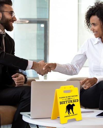 WDXDOWF Funny Office Desk Sign - Please Do Not Disturb Warning - Color-3