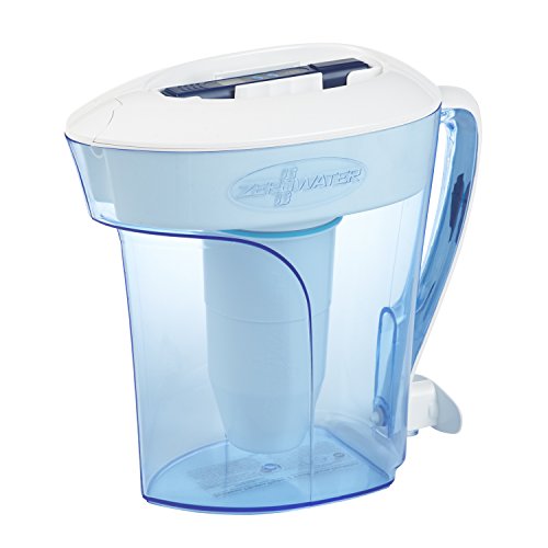 10-Cup 5-Stage Water Filter Pitcher with TDS Meter & Spigot - BPA Free