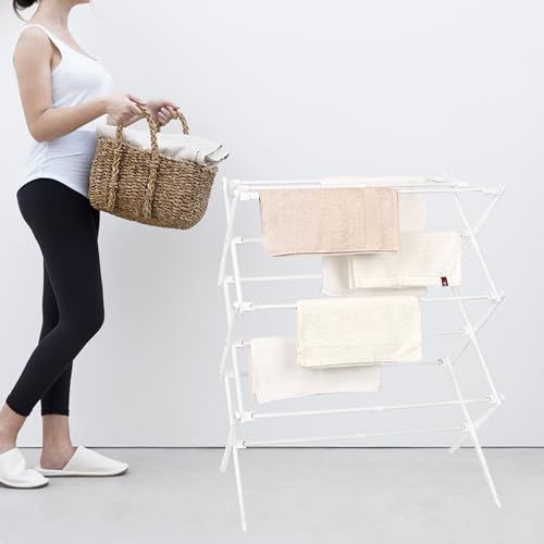 Foldable Clothes Drying Rack - Compact Portable Laundry Rack for Small Spaces