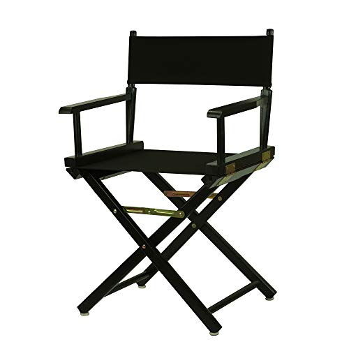 Solid Wood Director's Chair, Foldable Portable Chair - 18-Inch Height