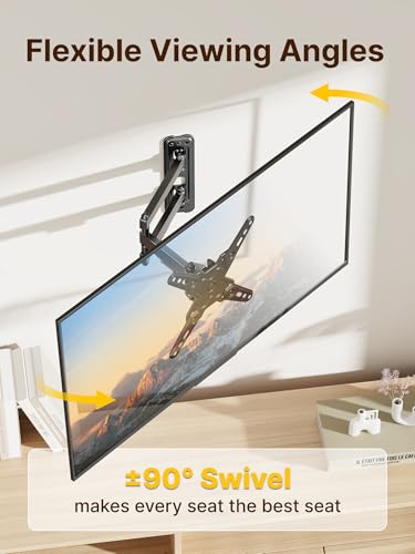 monTEK Full Motion Small TV Wall Mount for 13-43 Inch TVs up to 44 lbs