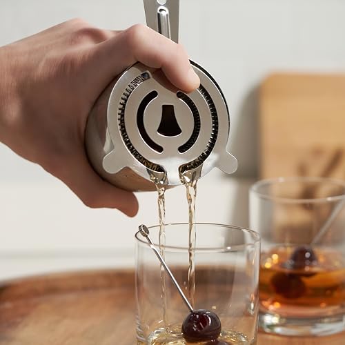 True Hawthorne Cocktail Strainer - Stainless Steel Bar Tool for Drinks & Bartending