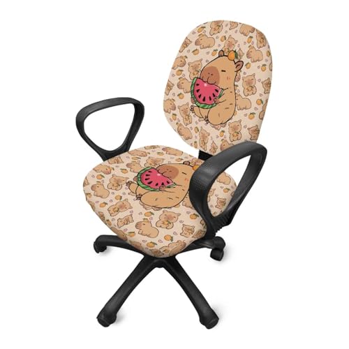 Stretchable Office Chair Cover - 2-Piece Universal Fit Protector