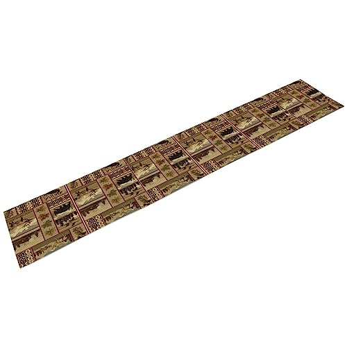 13x36in Retro Rustic Table Runner – Farmhouse Decor, JESTRONRY 13x36in (Retro Rustic-11) Linen Cotton