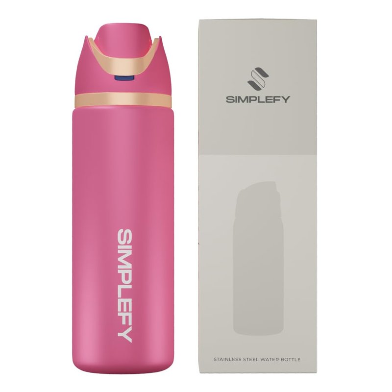 Simplefy SIMPLEFY 32oz Insulated Stainless Steel Water Bottle with Straw and Locking Lid – BPA-Free, Leak-Proof, Double Wall Travel Tumbler for Sports, Gym, and Everyday Use