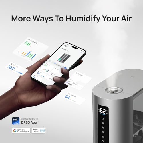 Smart Humidifier 6L Warm and Cool Mist for Large Room