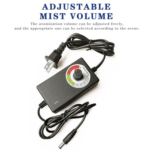 Ultrasonic Mist Maker Fogger with Adjustable Volume and Splash Guard