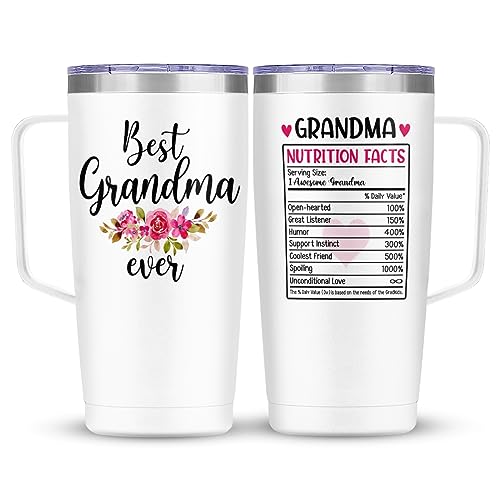 Grandma Tumbler with Handle 20oz Insulated Stainless Steel Coffee Travel Mug - Grandma 2