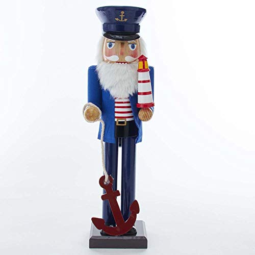 Kurt S. Adler 15-Inch Nautical Sailor Nutcracker with Lighthouse & Anchor