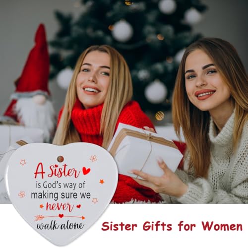 Sister Christmas Ornament 2026 - Sister Ornaments for Christmas Tree - JUNQIU US