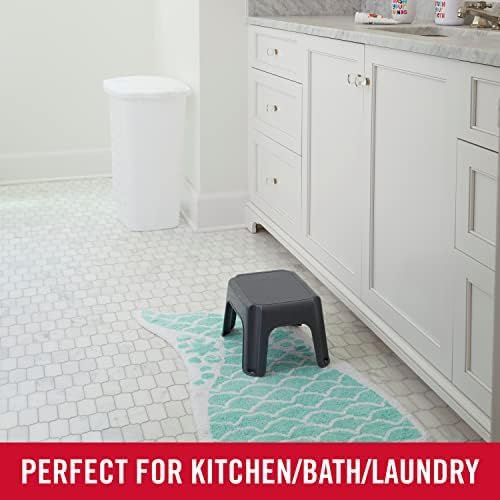 Rubbermaid One-Step Stool - Durable 7" Height Gray Step Stool for Kids & Home | Supports Up to 200 Pounds