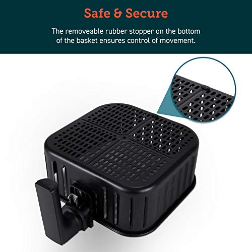 Cosori 5.8QT Black Air Fryer Basket Replacement for CP358-AF & CS358-AF, Non-Stick Dishwasher Safe