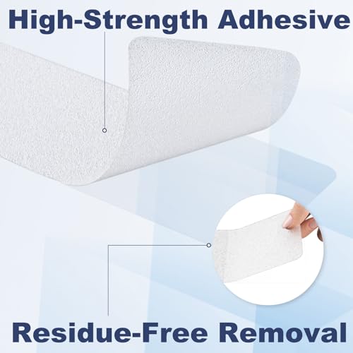 14-Piece XXL Anti-Slip Shower Strips, Clear Non-Slip Bathtub Stickers