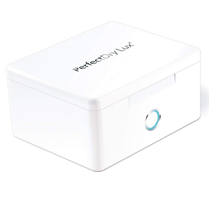 PerfectDry LUX | World's Fastest Hearing Aid Dryer, Dehumidifier Accessory | UV-C Ultraviolet Light Box Kit | Removes Sweat & Moisture from Hearing Aids, Wireless Earbuds, Ear Amplifiers