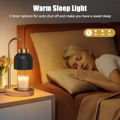 Candle Warmer Lamp with Adjustable Height and Timer