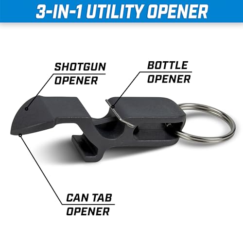 GoPong Ultimate Beer Shotgun Keychain Opener 10 Pack - Gray Party Favors