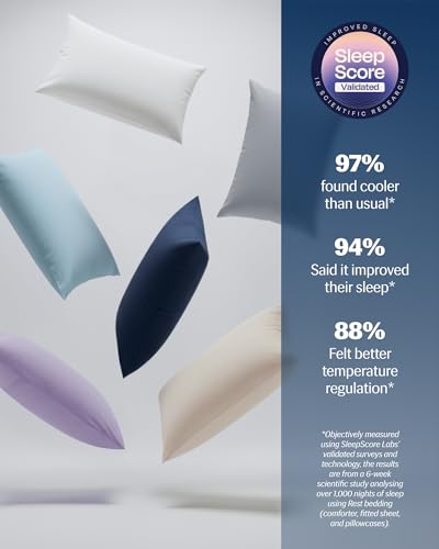 Cooling Pillowcases, Standard Size, 2-Pack - Silky Smooth & Anti-Frizz