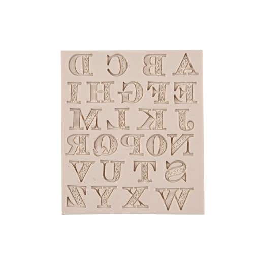 Muyulin 4 Pcs Letter Flag Chocolate Silicone Molds Z217 for Cake Decoration