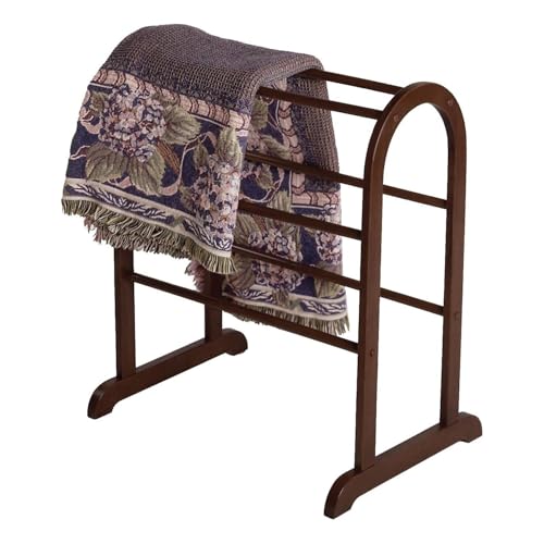 HomeStock Gothic Grace Quilt Rack - Free Standing Blanket & Quilt Organizer