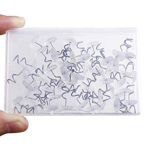 50-Pack Clear Head Twist Pins for Upholstery, Bedskirts and Slipcovers