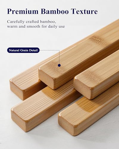 3-Tier Bamboo Shoe Rack, Stackable Modular Shoe Organizer Shelf