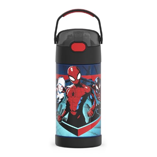 THERMOS FUNtainer 12oz Spider-Man Insulated Kids Water Bottle