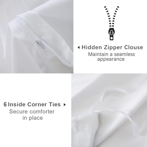 100% Cotton Western King Duvet Cover 120x120 Inches - Ultra Soft with Zipper Closure