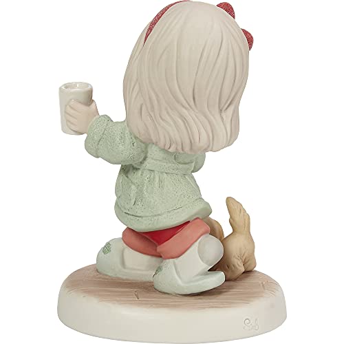 Precious Moments Santa Figurine – Hand-Painted Bisque Porcelain Christmas Keepsake