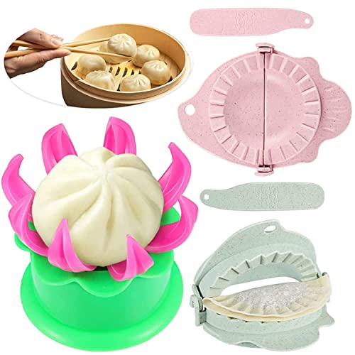 Dumpling and Steamed Bun Mold Set with Filling Spoons Kitchen Tool