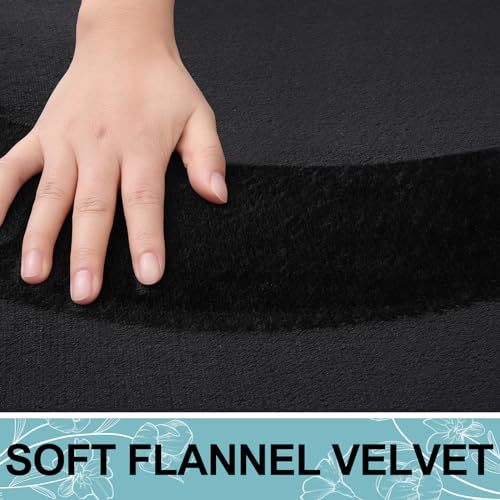 Smiry Memory Foam Bath Mat 30x20 Extra Soft Absorbent Black Rug