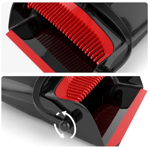 Broom and Dustpan Combo Set with 54" Adjustable Handle & Built-in Comb