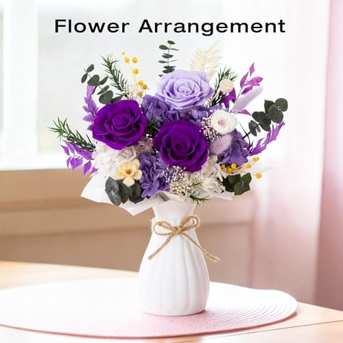 Preserved Rose Flower Bouquet in Gift Box | Handmade Eternal Roses
