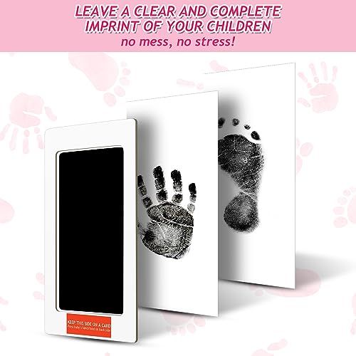 No-Mess Paw Print Kit - Clean Touch Inkless Ink Pads & Cards, Black (14 Pcs)