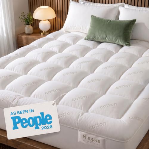 Niagara Sleep Solution Cotton Cooling Mattress Topper Queen Size