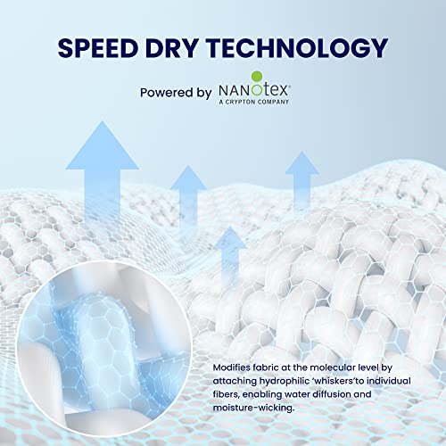 SLEEP ZONE Cooling Twin Mattress Pad - Soft Down Alternative Topper