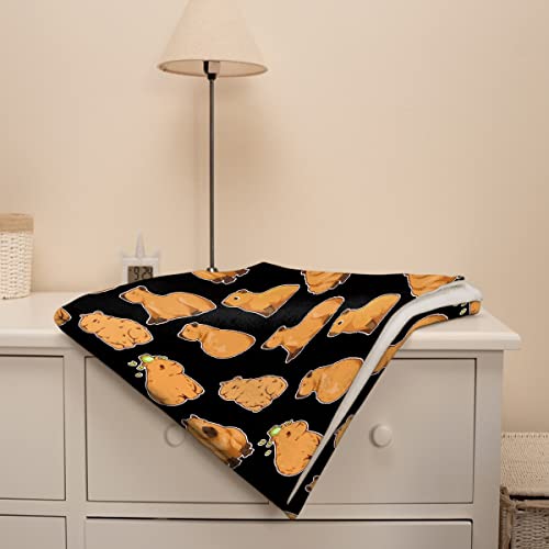 Capybaras Blanket Gift 60x80 Inches - 60" x 80" Throw for Capybara Lovers