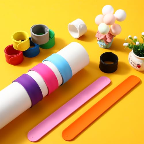 Lake Blue Silicone Rubber Slap Bracelets - Safe & Soft Wristbands for Kids & Adults