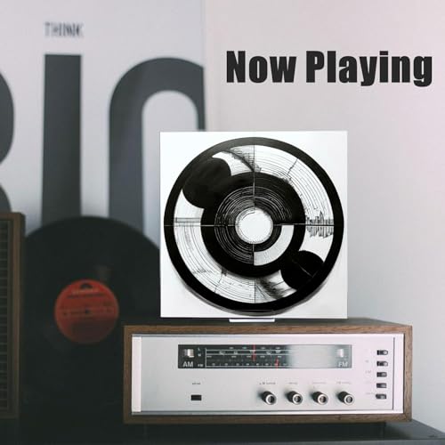 Clear Acrylic Vinyl Record Stand Display for 7 to 12 Inch LP Albums