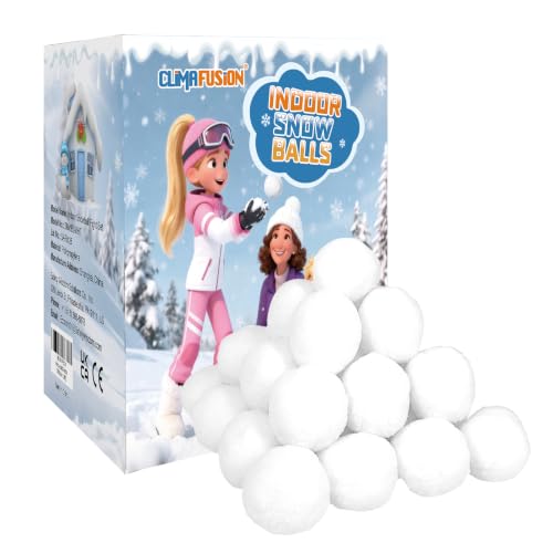 50-Pack Soft Fake Snowballs (3-Inch) for Indoor Snowball Fights