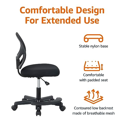 Adjustable Kids Desk Chair with Mesh Back, Swivel Seat and Footrest