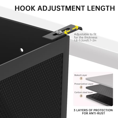 Hanging Bedside Caddy Shelf for Bunk Bed, Dorm Room, and Cubicle Wall