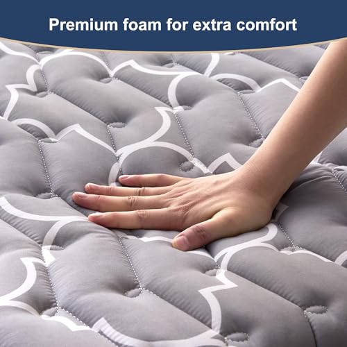 Japanese Floor Futon Mattress - Extra-Thick High-Density Foam Pad, Twin Size