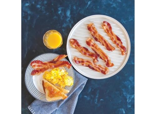 Microwave Bacon and Meat Cooking Rack - 11 x 11 Inch Tray
