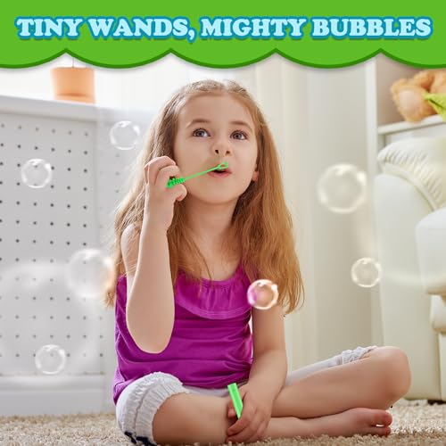 Leetous Mini Donut Bubble Wands Party Favors 20-Pack