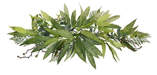 36-Inch Eucalyptus Swag - Artificial Leaf Garland for Home Decor