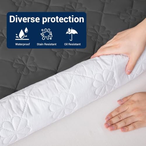 100% Waterproof Queen Mattress Protector - Noiseless, Soft & Deep Pocket